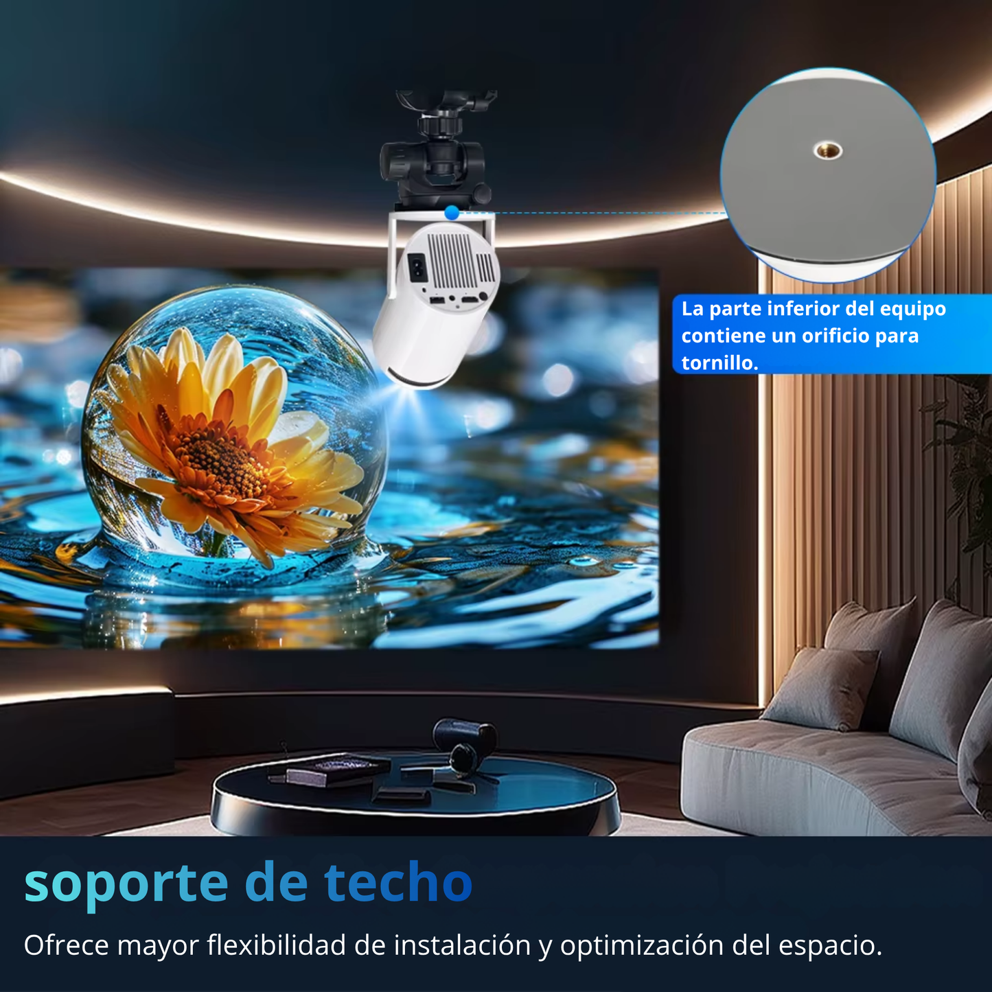 CineMax™ Proyector 8K Portátil Smart.